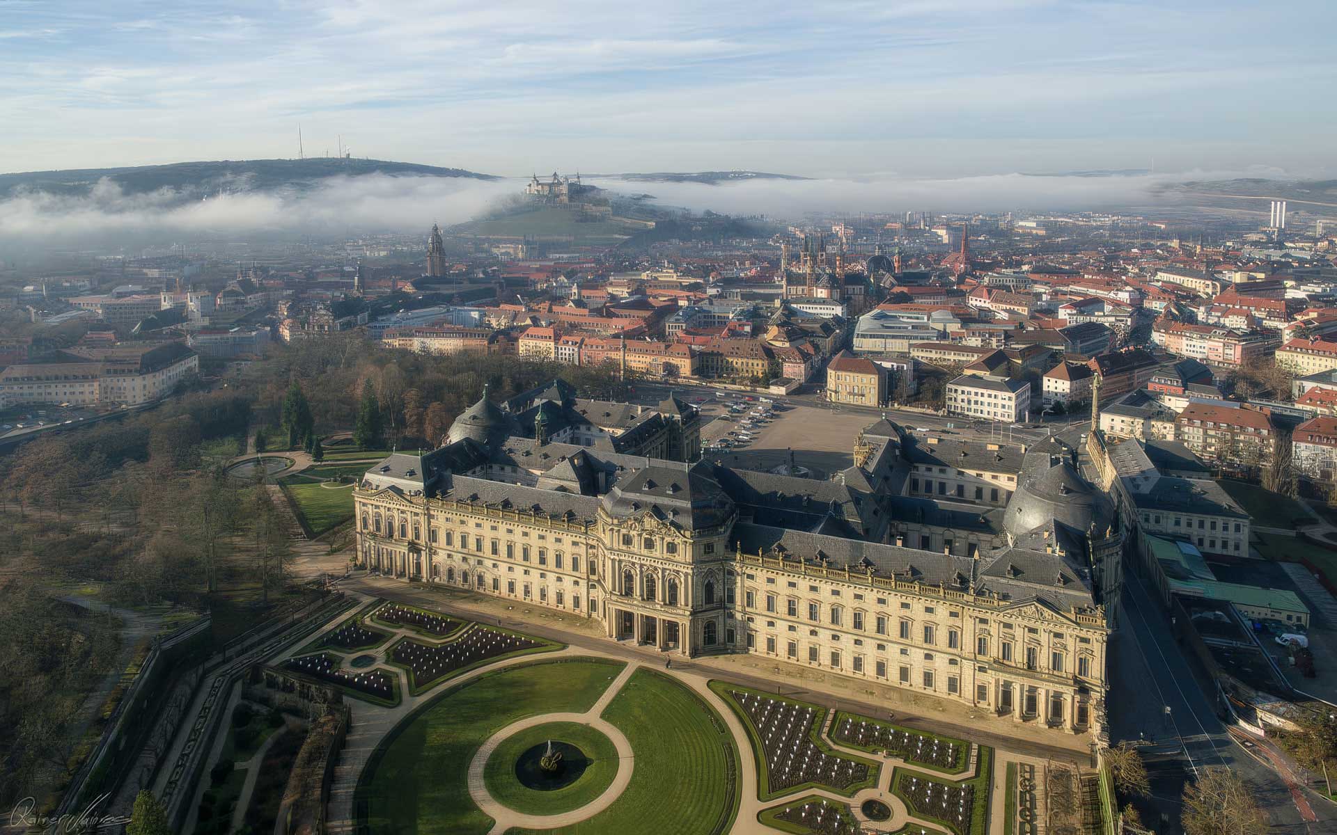 Luftaufnahme Residenz W�rzburg